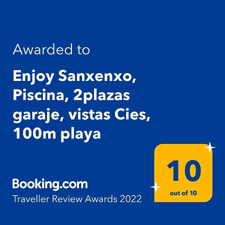 Enjoy Sanxenxo,200m Playa, Balcon Vistas Cies, Piscina & Terraza Azotea,2 Plazas Garaje, 2 Banos, Muy Luminoso, Muy Tranquilo,muy Equipado, Centrico * サンシェンショ
