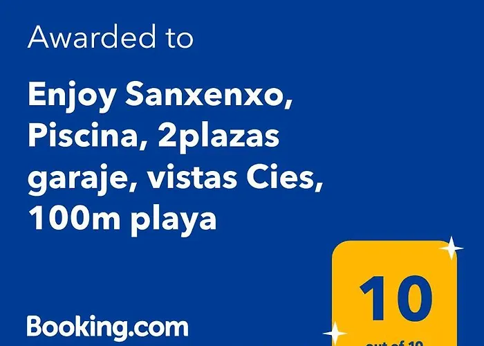 Enjoy Sanxenxo,200m Playa, Balcon Vistas Cies, Piscina & Terraza Azotea,2 Plazas Garaje, 2 Banos, Muy Luminoso, Muy Tranquilo,muy Equipado, Centrico * Sanxenxo